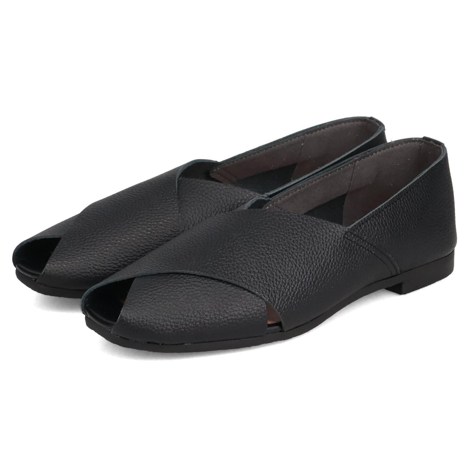 Recipe（レシピ） パンプス シューズ オープントゥ クロスベルト