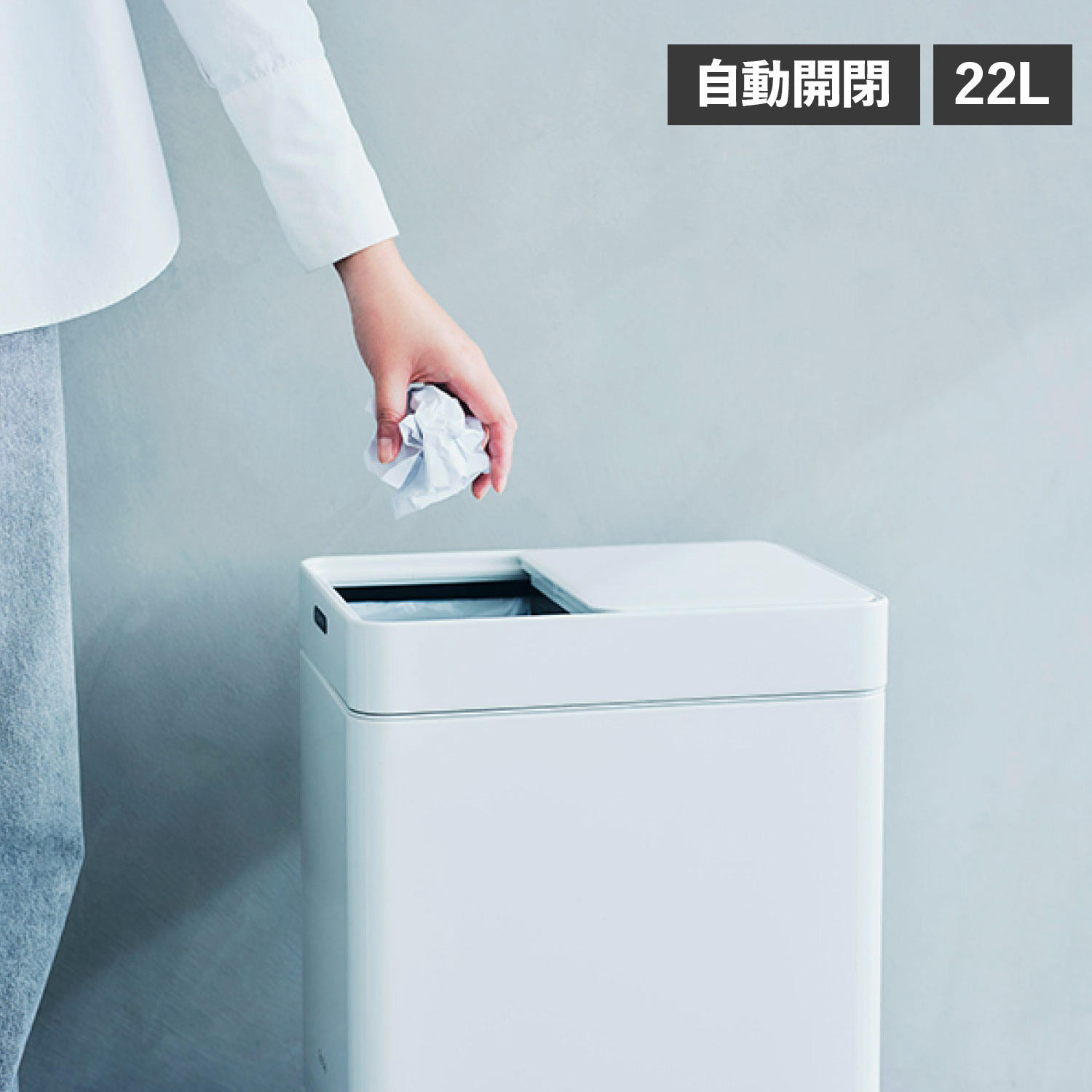 Re・De リデ ゴミ箱 ごみ箱 ダストボックス 22L ふた付き 自動
