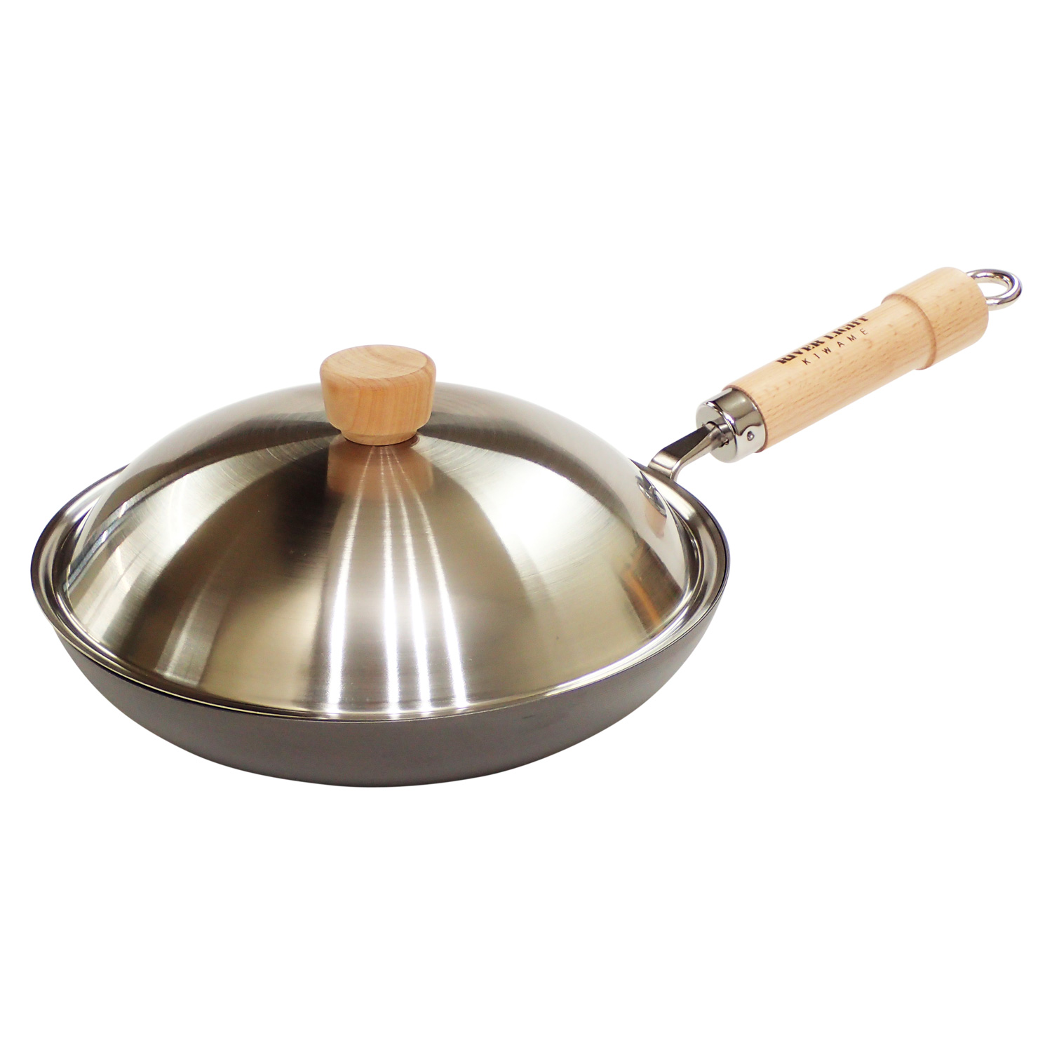 RIVER LIGHT リバーライト 極 フライパン 蓋 専用ステンレスカバー セット 24cm IH ガス対応 鉄 極JAPAN JS1224 | RIVER LIGHT | 01