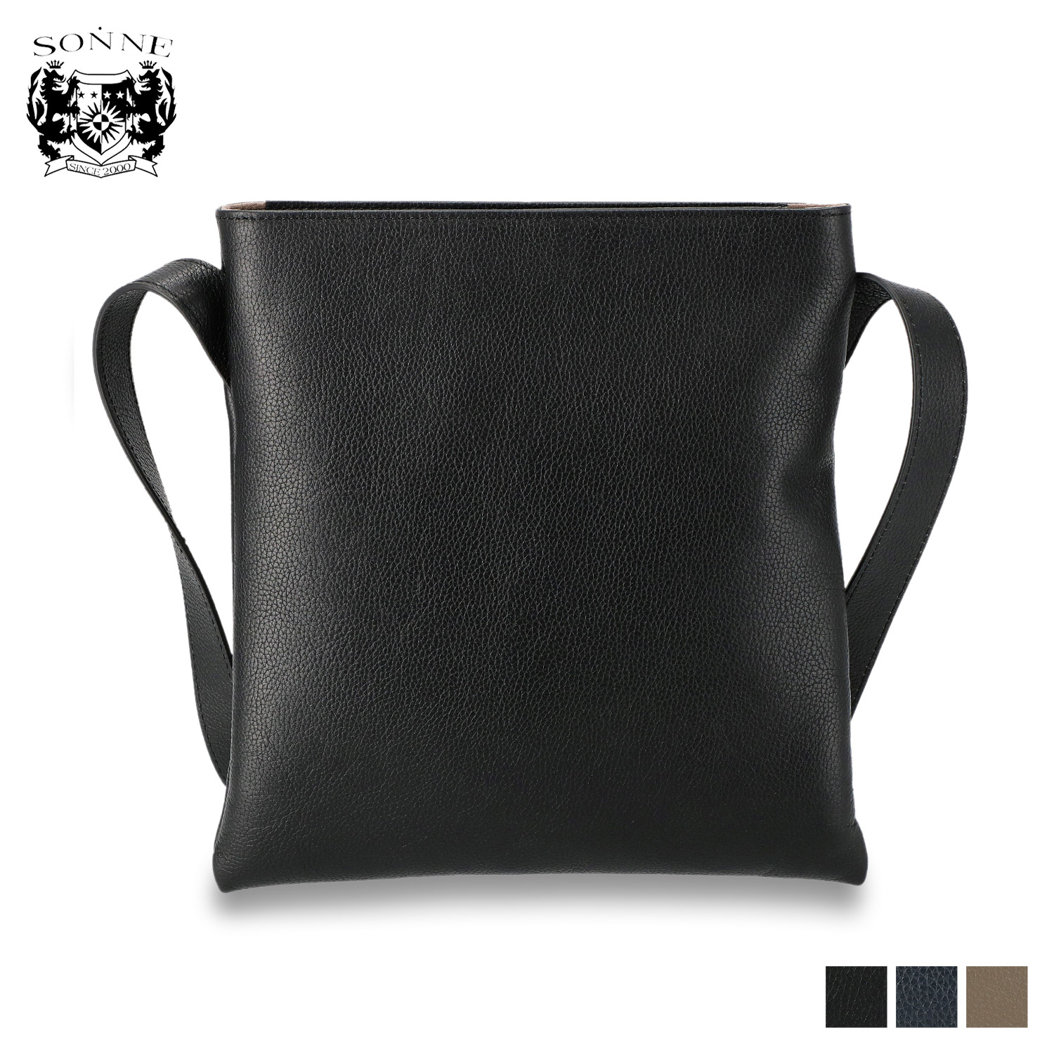 ゾンネ SONNE クラウディオ バッグ ショルダーバッグ メンズ 本革 CLAUDIO ブラック ネイビー ベージュ SOX022 SONNE（ゾンネ） クラウディオ ショルダーバッグ メンズ 本革 CLAUDIO