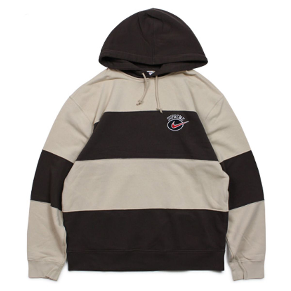 Supreme シュプリーム NIKE ナイキ パーカー プルオーバー メンズ ボーダー STRIPE HOODED SWEATSHIRT コラボ  ブラック ネイビー ブラウン 黒