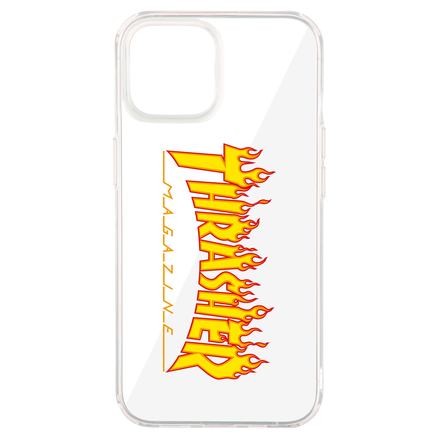 THRASHER スラッシャー iphone13 スマホケース メンズ レディース 携帯 アイフォン クリア 透明 ブラック ブルーイエロー ピンク メール便 ギフト対応不可 | THRASHER | 04