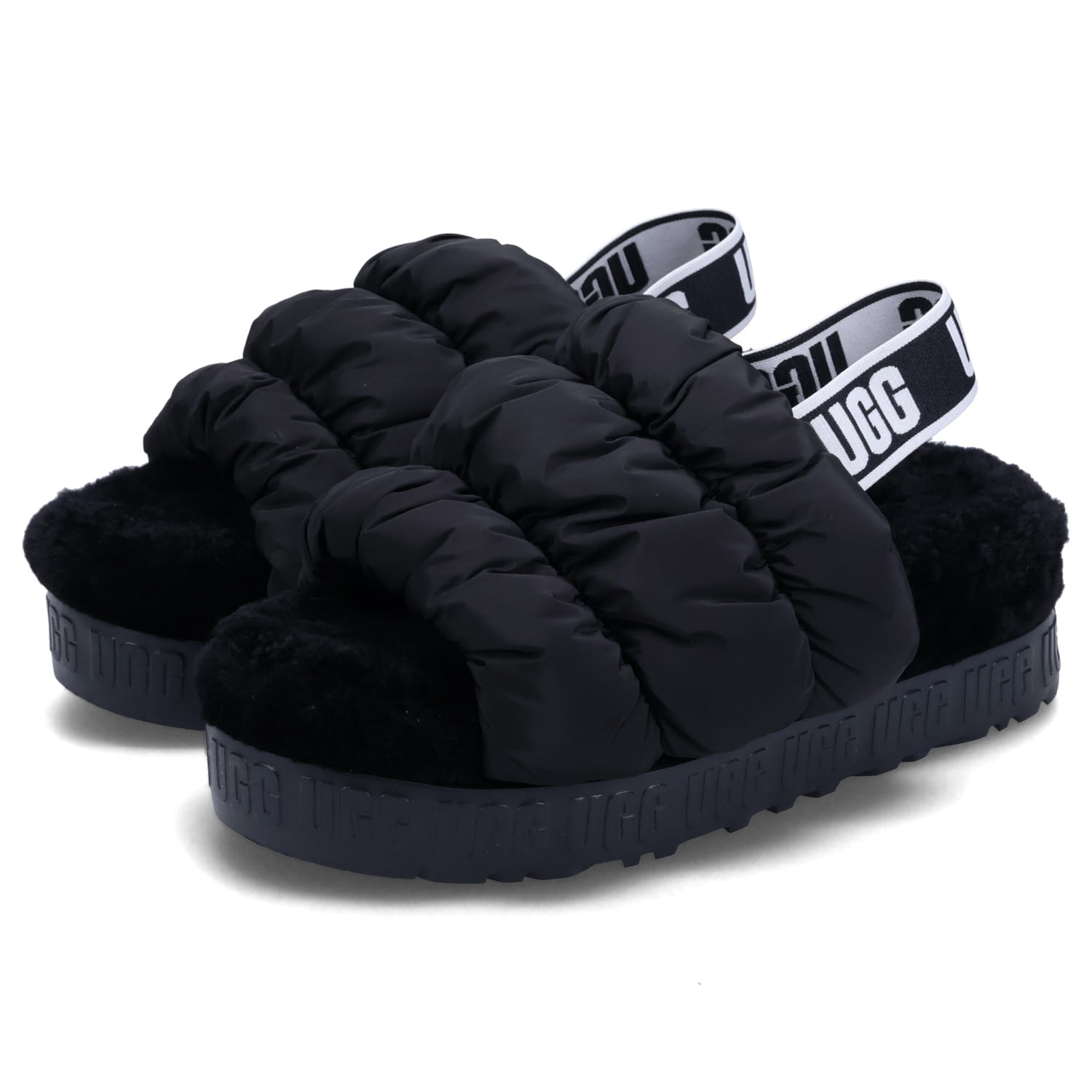 UGG ブラック サンダル Scrunchita スクランチータ 厚底 UGG アグ サンダル スクランチータ レディース 厚底 SCRUNCHITA