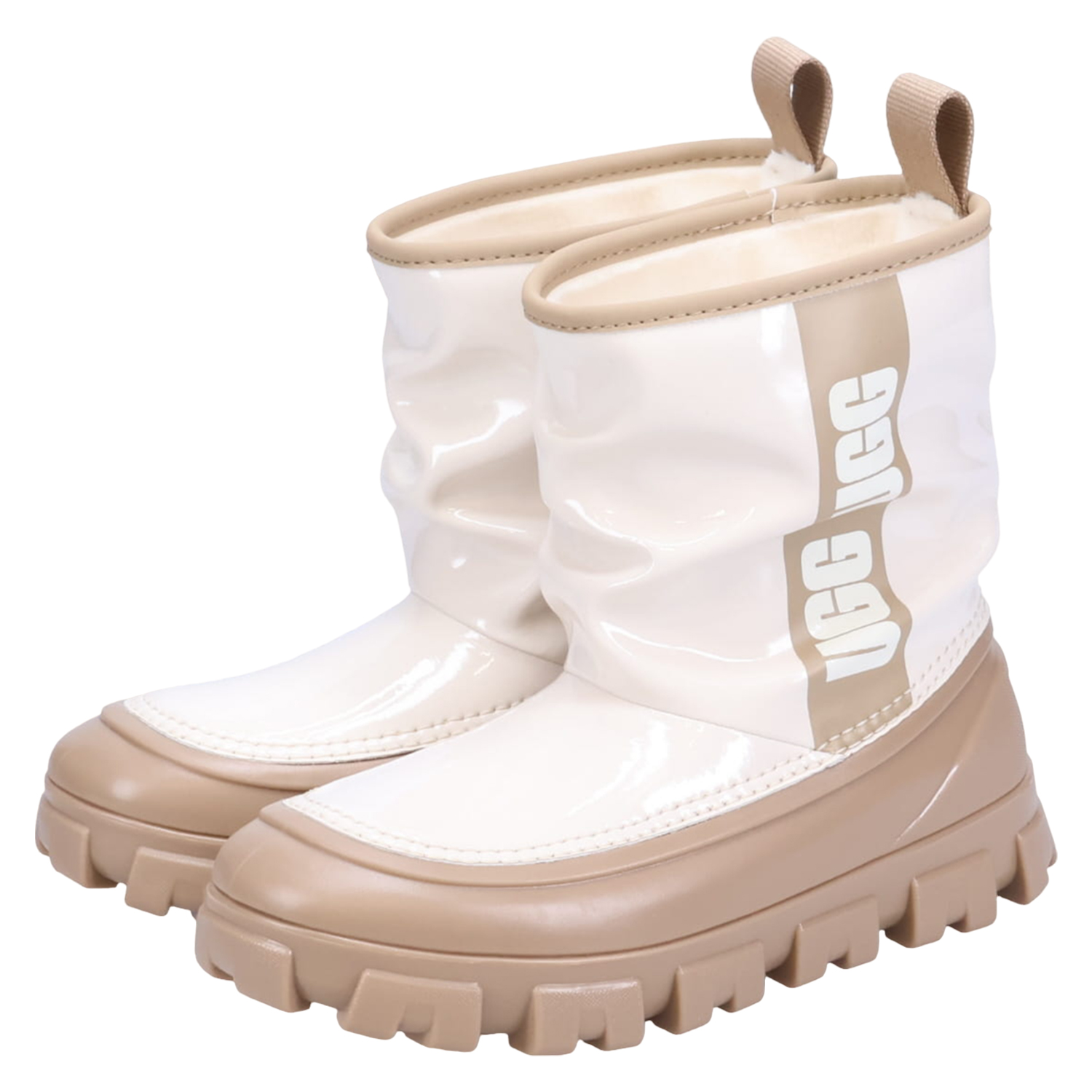 アグ UGG レインブーツ 長靴 クラシック ブレラ ミニ キッズ 厚底 CLASSIC BRELLAH MINI ブラック ベージュ ピンク 黒 1143697K