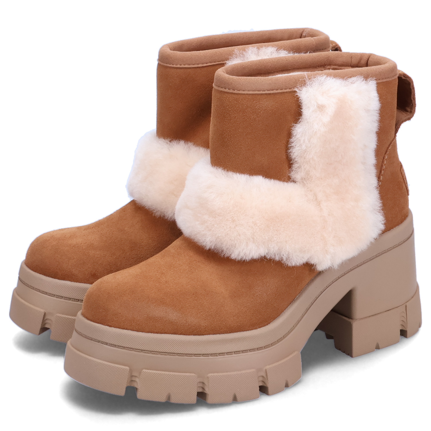 アグ UGG ムートンブーツ ブルックリン サンバースト レディース 厚底