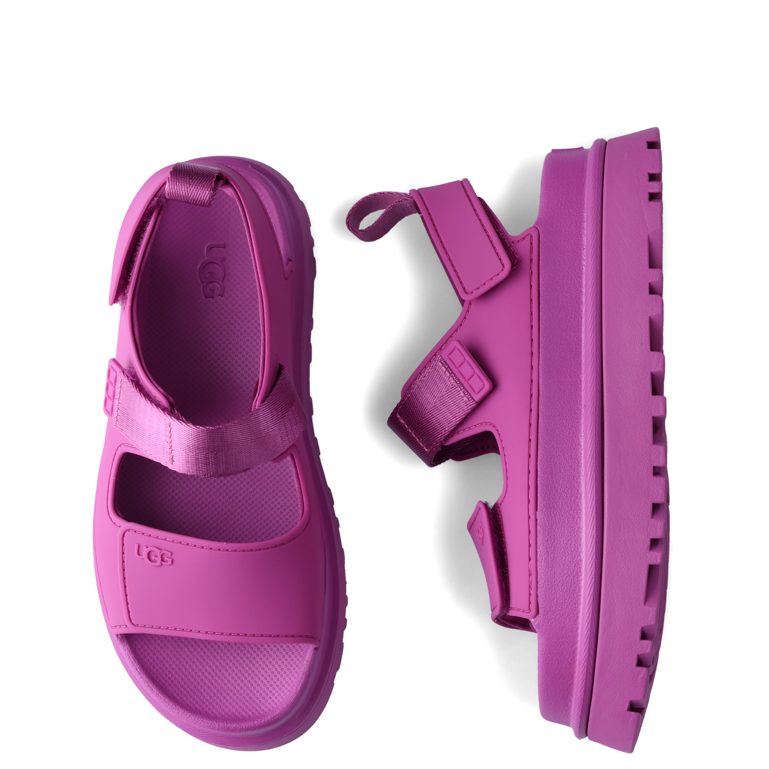 美品 UGG アグ 厚底サンダル レディース パープル ストラップサンダル UGG（サンダル）のフリマアイテム一覧