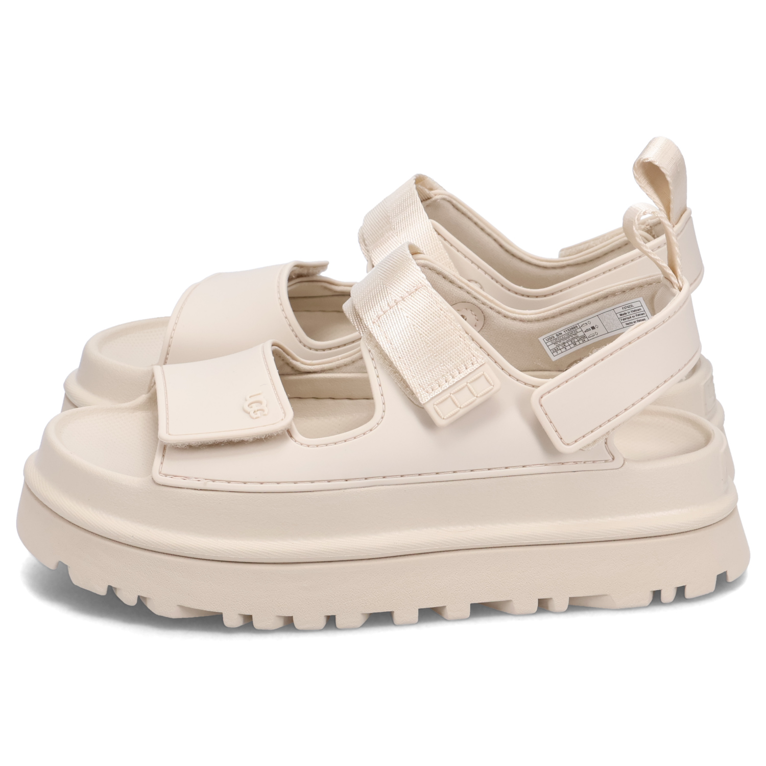 ugg ベージュ　アグ THE GOLDEN GLOW サンダル　24cm UGG アグ ストラップサンダル ゴールデングロウ レディース 厚底