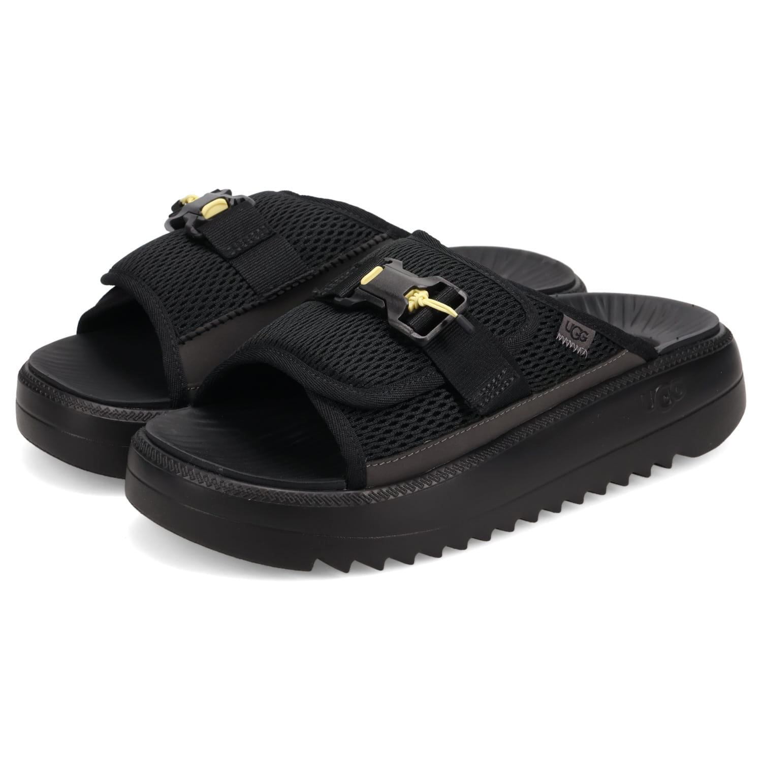 在庫有即発送 UGG アグ ユニオンスライド ヌバックサンダル 黒 アグ UGG サンダル ゴールデンコースト ストラップ スライド