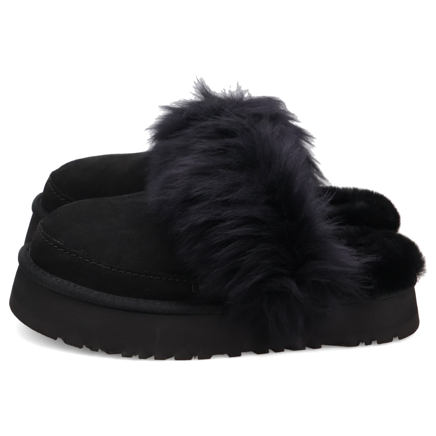 UGG（アグ） サンダル ファー サボ ルームシューズ レディース 厚底