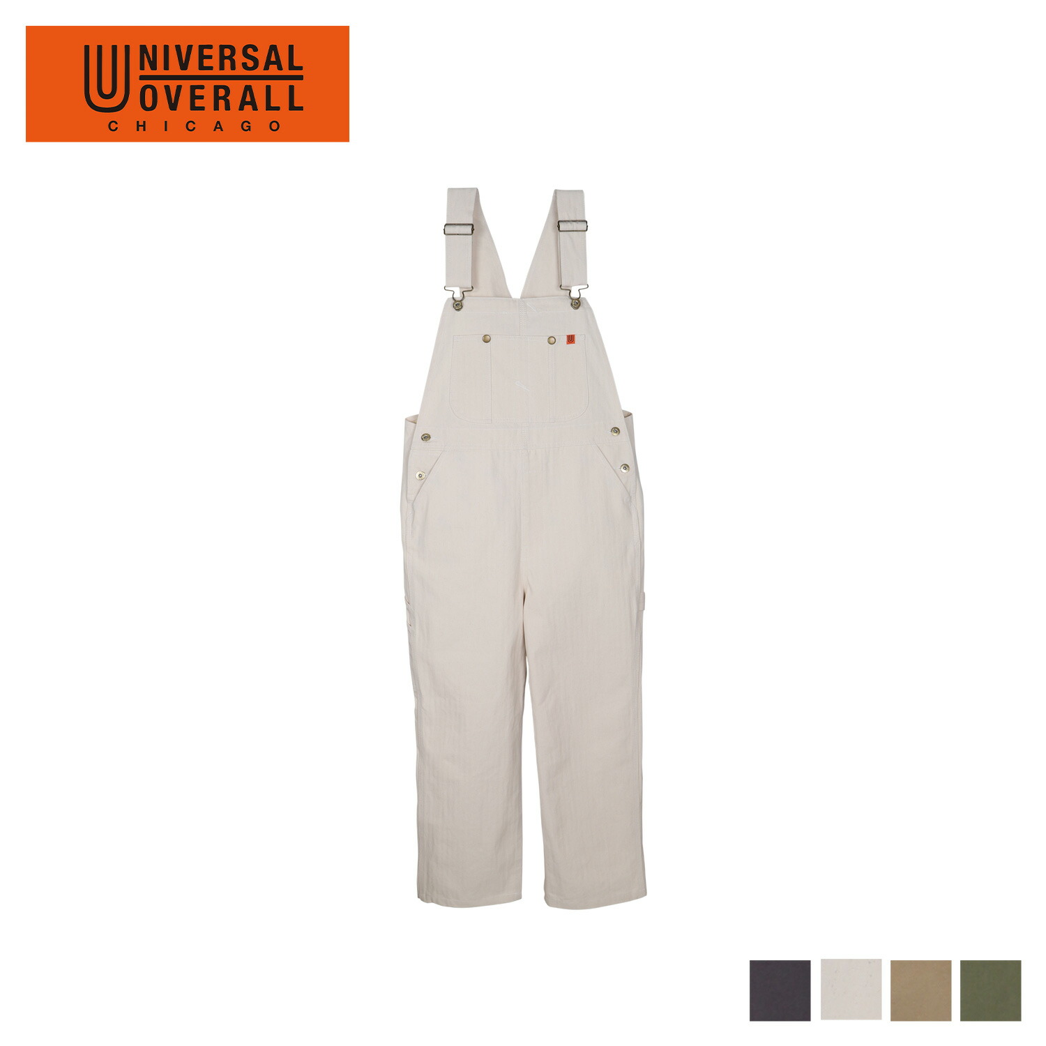 ユニバーサルオーバーオール UNIVERSAL OVERALL オーバーオール サロペット オールインワン レディース つなぎ 無地 U2112815-A uvo-u2112815-a_x.jpg