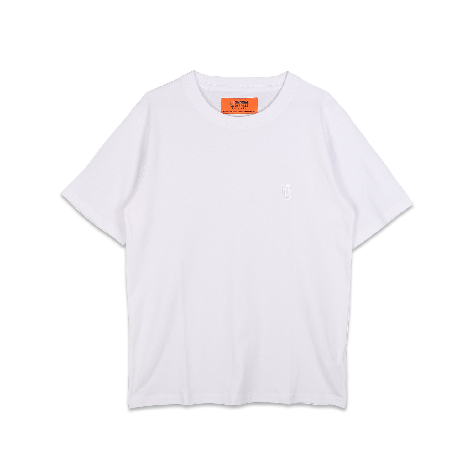 UNIVERSAL OVERALL ユニバーサルオーバーオール Tシャツ 半袖 メンズ レディース 無地 UO EMBROIDERY TEE ...