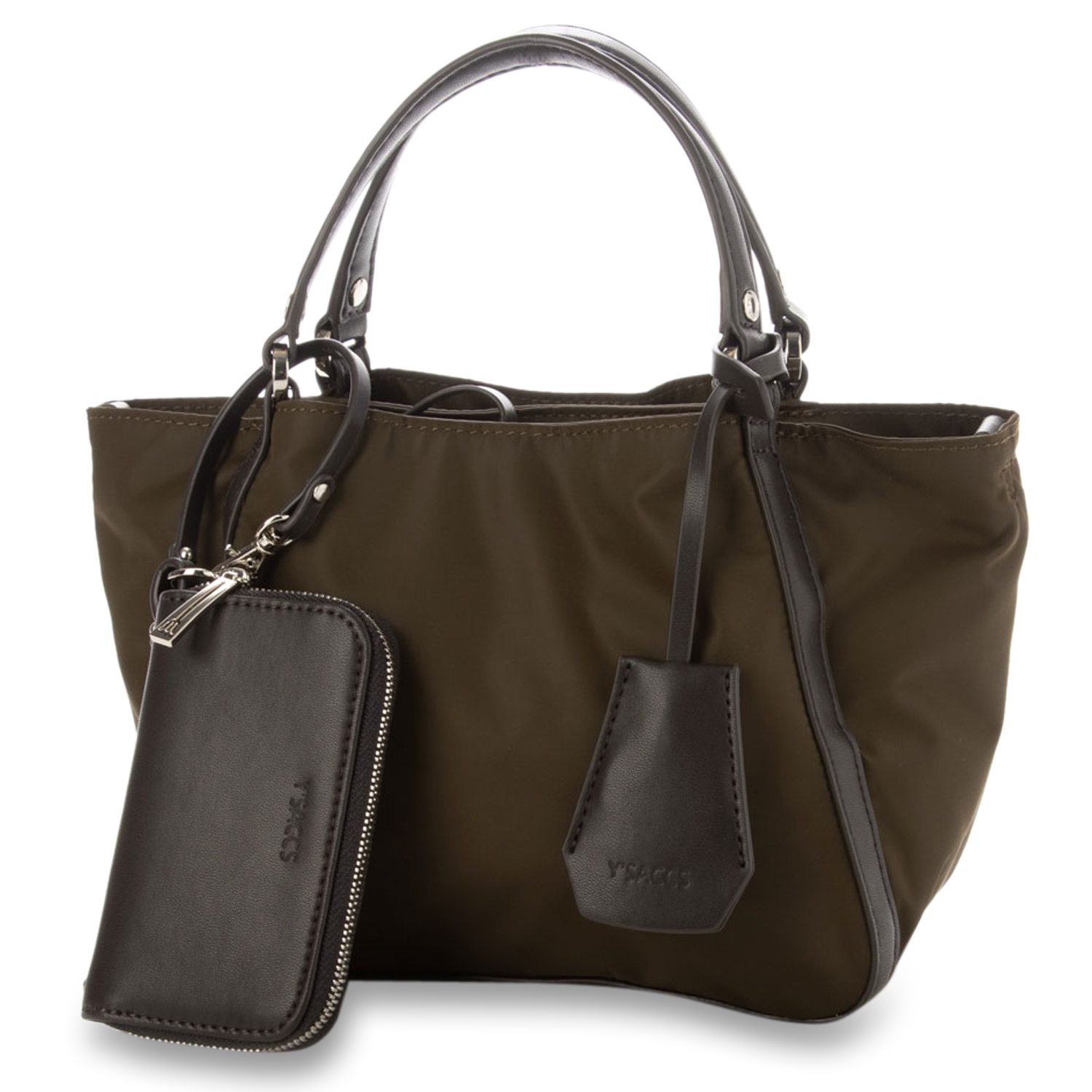 Y’SACCS イザック トートバッグ ショルダー レディース ポーチ付 RECYCLED NYLON 2WAY MINIMUM TOTE 20-007-03