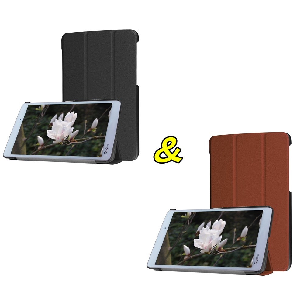 Qua tab PX 3つ折りスマートケース 2組セット 保護フィルム＆タッチペン付き カバー エーユー キュアタブ au quatab LG  LGT31 ゆうパケット送料無料 :153set:BIG FOREST - 通販 - Yahoo!ショッピング