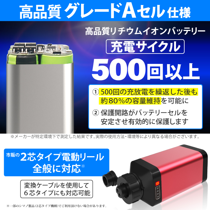 1年保証 公式 HEMAJUN 電動リールバッテリー 充電器 ポーチ