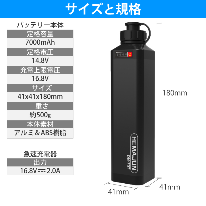 1年保証 公式 HEMAJUN 電動リール用バッテリー 14.8V 7000mAh DAIWA