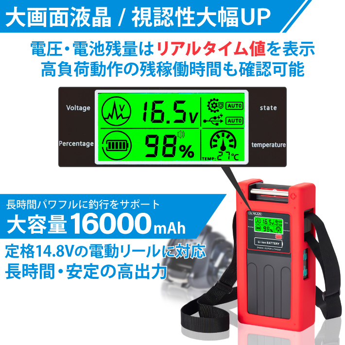 1年保証】公式 HEMAJUN（ヘマジュン）電動リール用バッテリー DN-20A 