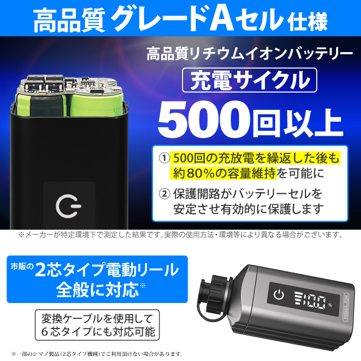 Amazon.co.jp: HEMAJUN（ヘマジュン）電動リール用バッテリー