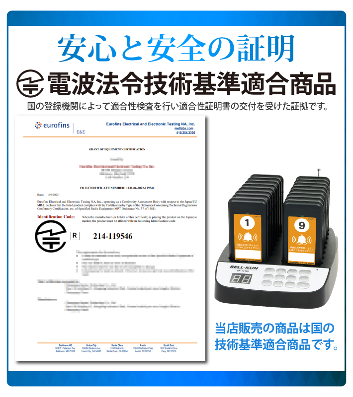 電波法適合 ゲストページャー 呼び出しベル 受信機 16台セット 呼び出し機 コールベル ゲストレシーバー フードコート