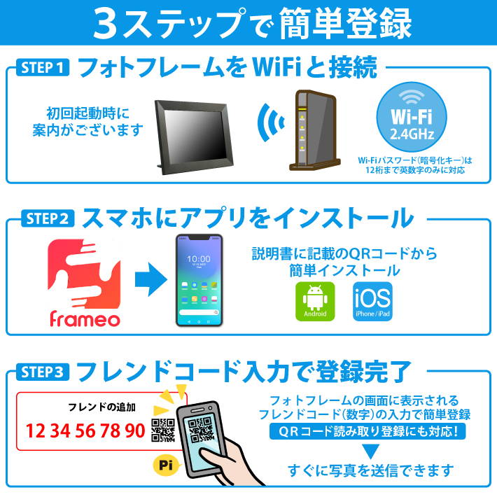 公式 PHOTOSH デジタルフォトフレーム 10.1インチ タッチスクリーン タッチパネル スライドショー Wi-Fi対応 32GB内蔵 micro  SDカード対応 高解像度 : 122-01 : ビッグハート - 通販 - Yahoo!ショッピング