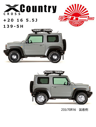 ジムニー JB64 JB74 16インチ 139.7-5H 4本 CROSS COUNTRY 送料無料