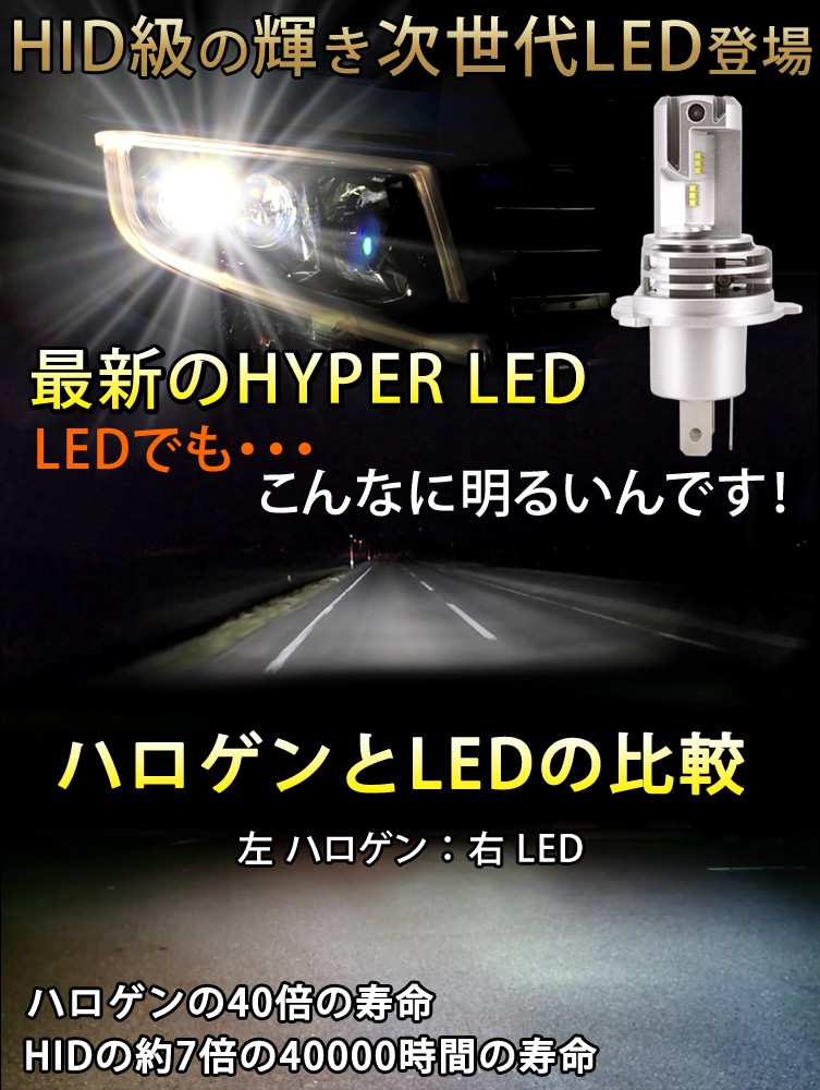 格安 業界最小 ハイエース 0系 H4 Hi Lo Ledヘッドライト 瞬間点灯 Ledバルブ Startech 100ルーメン車検対応 １年保証 2個セット 55 以上節約 Www Fiscaliaguerrero Gob Mx