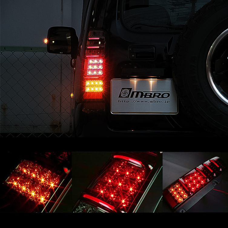 ジムニーJB23 M-BRO LEDテールランプ JB23 m-BRO LEDテールランプ ジムニー JB JB23 JB33 JB43