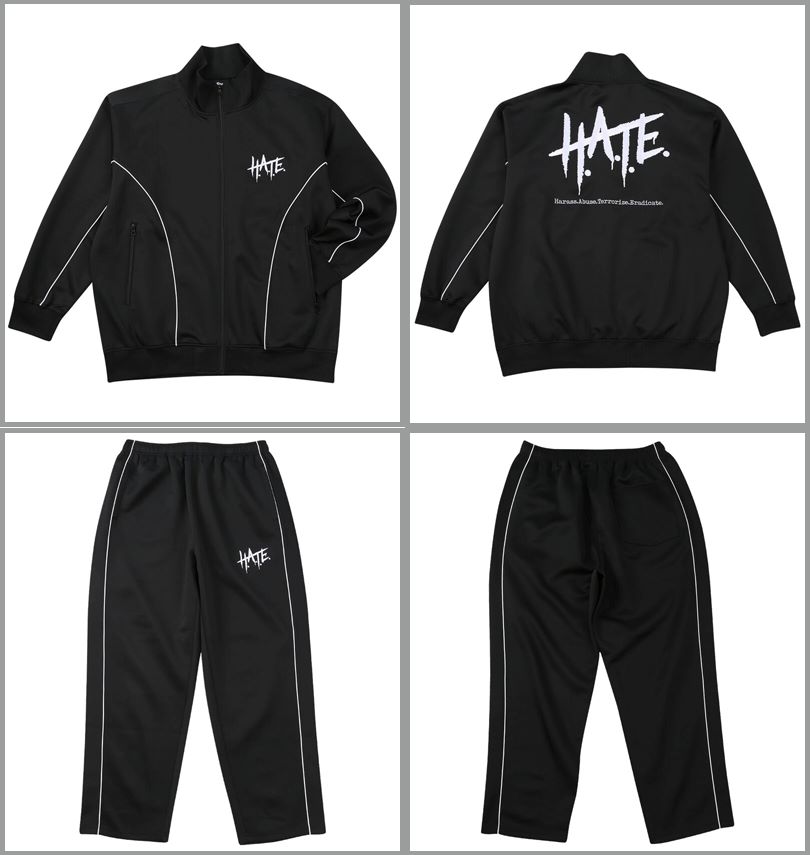 大きいサイズ メンズ STARDOM×SOUL SPORTS H.A.T.E 長袖 ジャージ 上下
