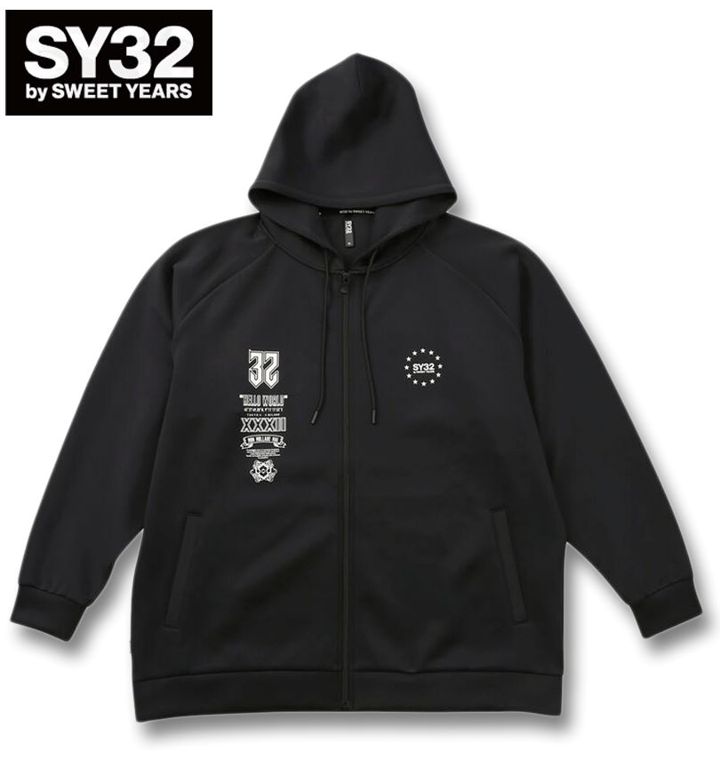 【美品】 SY32 by SWEET YEARS スエット パーカー XLサイズ スウェット パーカー メンズ フルジップ フーディ SY32 by SWEET YEARS