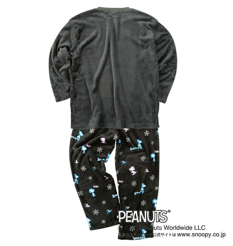 大きいサイズ PEANUTS ふわもこスウェットセット 3L 4L 5L 6L 8L ブラック ラッピング可 送料無料 即日発送 1279-5300-2-69_1.jpg