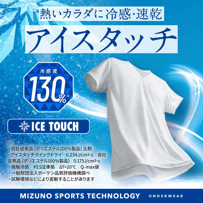 MIZUNO 大きいサイズ メンズ ミズノ アイスタッチ クイック