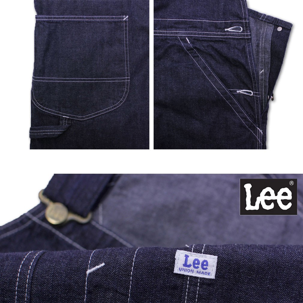 Lee（リー） 大きいサイズ メンズ オーバーオール ワンウォッシュ 2L