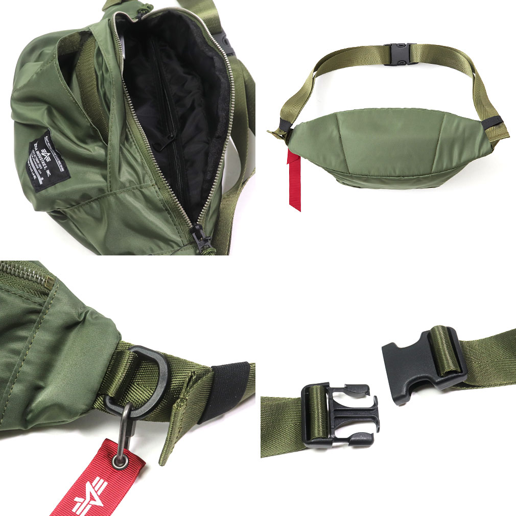 未使用新品 アルファインダストリーズ×SHIPSコラボモデルウエストバッグ Alpha Industries ALPHA アルファ ウエストバッグ ボディー