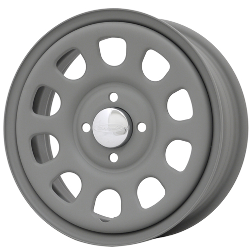 新品ホイール　14X5.0デイトナスチール　マットブラック4本セット　キャップ付 新品ホイール 14X5.0デイトナスチール マットブラック4本セット