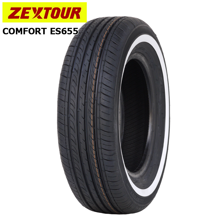 165/65R13 77T WW ZEXTOUR COMFORT ES655 26年製 ホワイトリボン 新品 