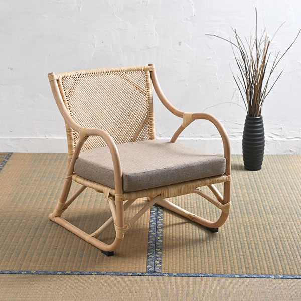 ラタン パーソナルチェア C201ND 籐製 籐椅子 籐イス 背もたれ 椅子