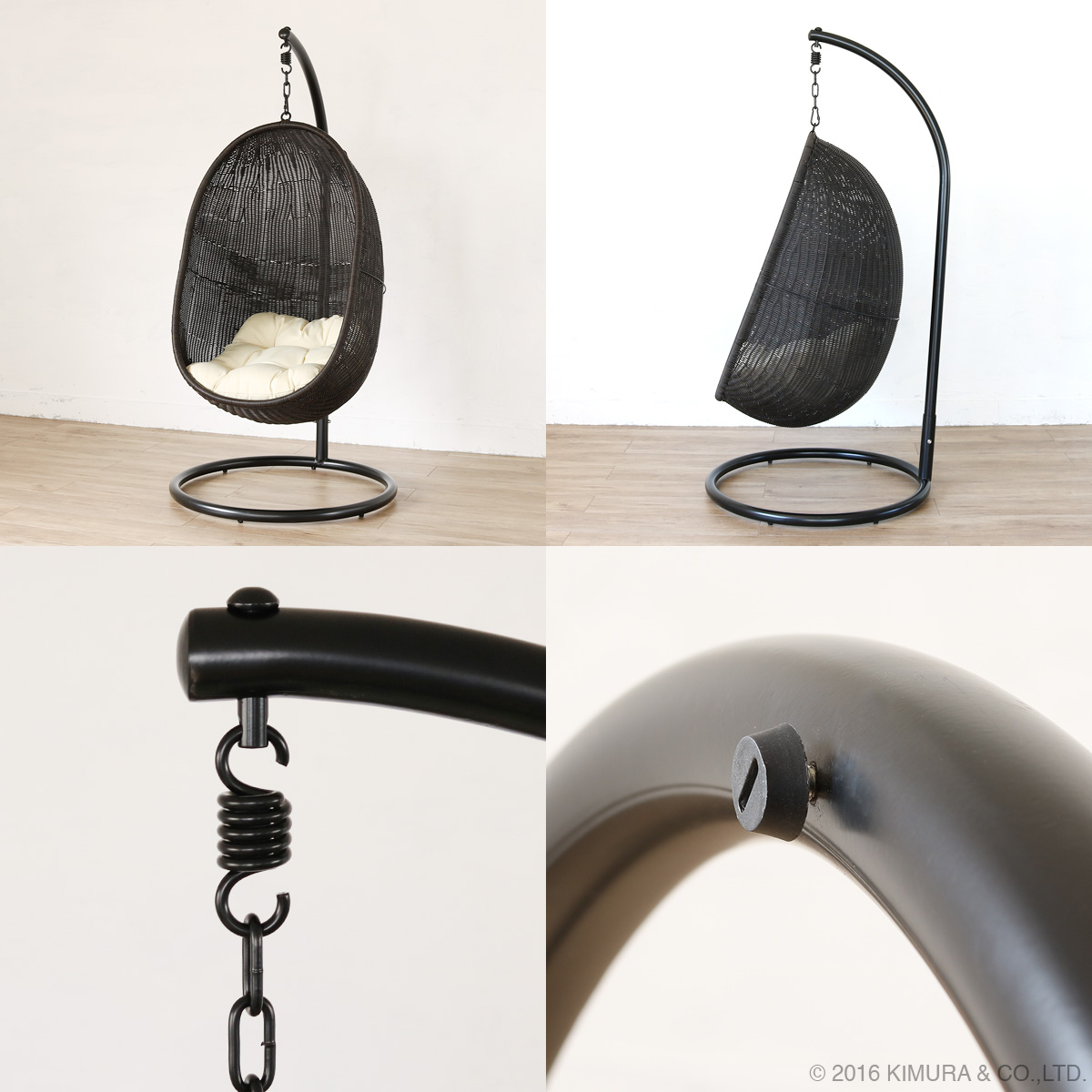 ハンギングチェア スモール C502PGYW 椅子 いす イス ゆりかご 宙吊り