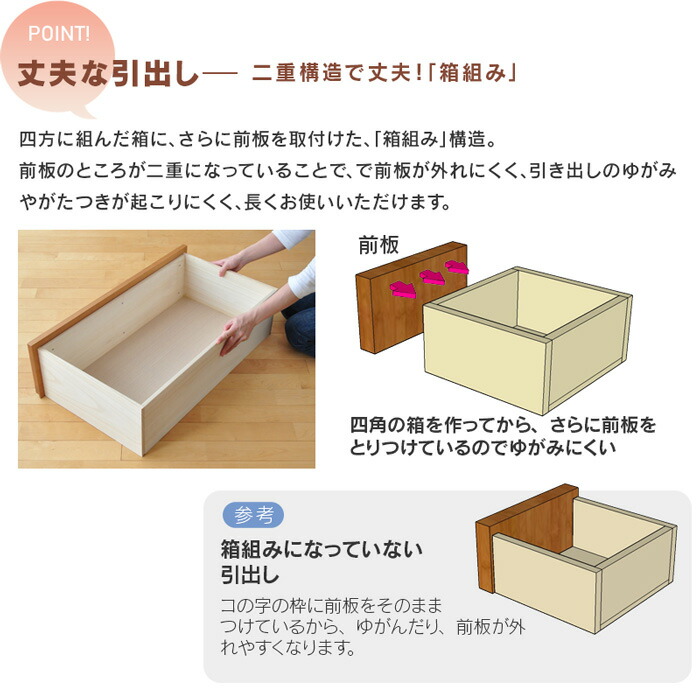 【maimai】日本製　チェスト 幅80cm 4段 Mori 天然木 楽天市場】ローチェスト 幅80cm 4段 Mori タンス チェスト 完成