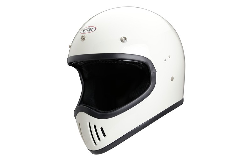 フルフェイスヘルメット　Ben80（ホワイト・ブラック・グレー）オフロードヘルメット（SG規格・Free Size  58~59・内蔵型インナーシールド）送料無料
