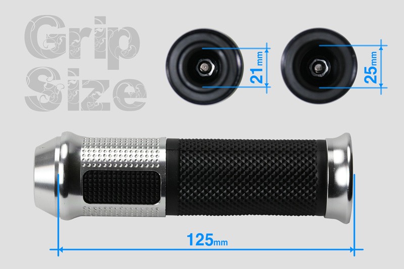 ZX-10R アルミ&ラバーグリップccg01_bl ZX-10R アルミ&ラバー