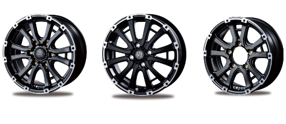 インターミラノ メッシュ ガンメタ 15×6.5J 195/50R15 PCD 100