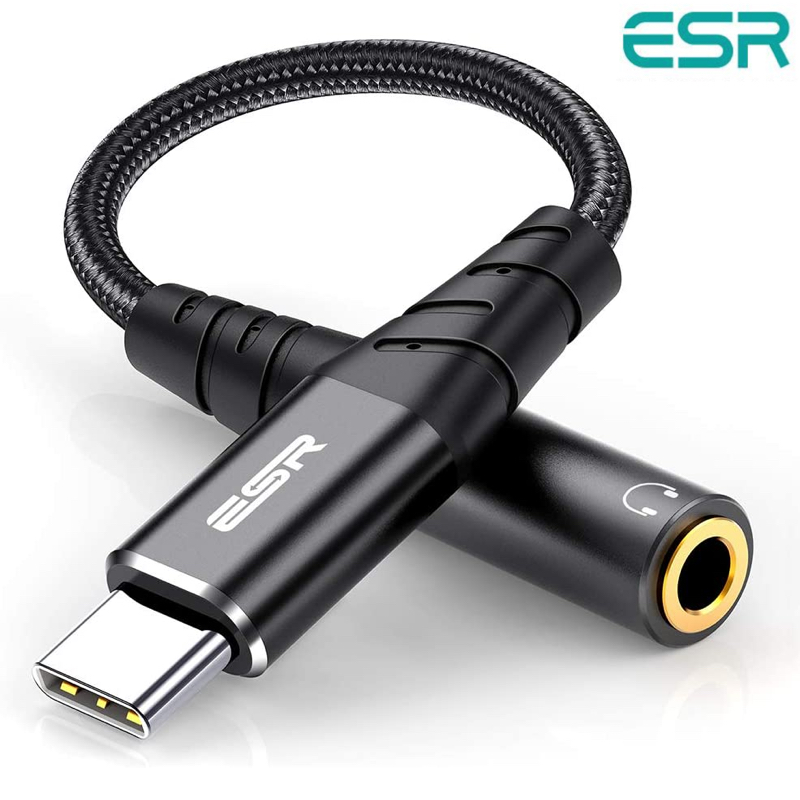ESR USB Type-C to 3.5 mm メスイヤホンジャックアダプター