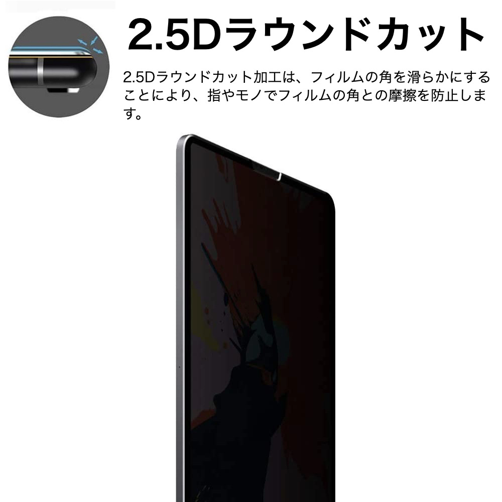 iPad 覗き見防止 Air11 Pro11(M5/M4) 第11世代 A16 第10世代 mini7