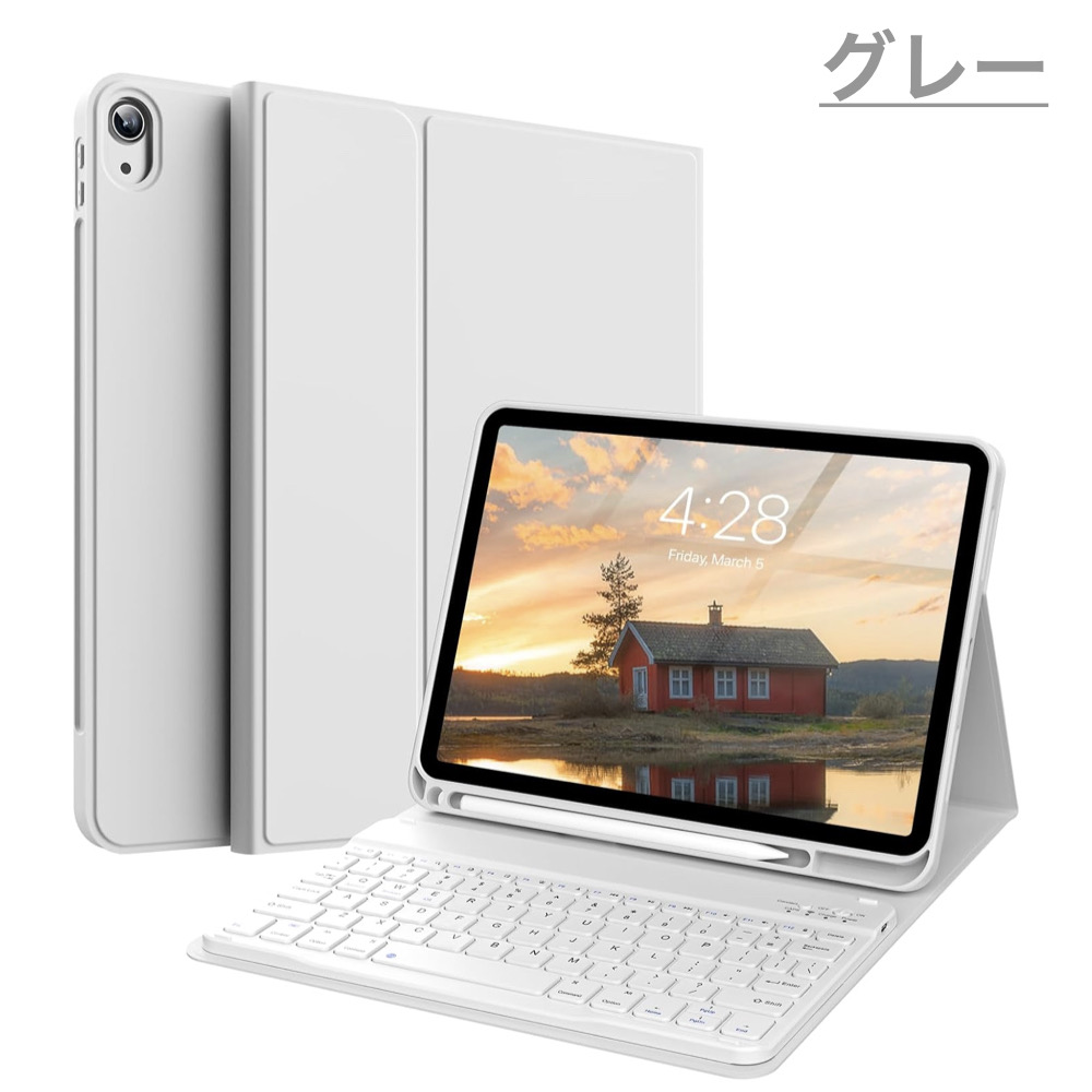 iPad キーボード ケース iPad Air11インチ(M2) 第10世代 第9/8/7/6/5世代 Air5 Air4 Air2 Air ペン収納  強化ガラスフィルム付き 保護フィルム BT接続 : ps-t-027-da : Good Hammond - 通販 - Yahoo!ショッピング