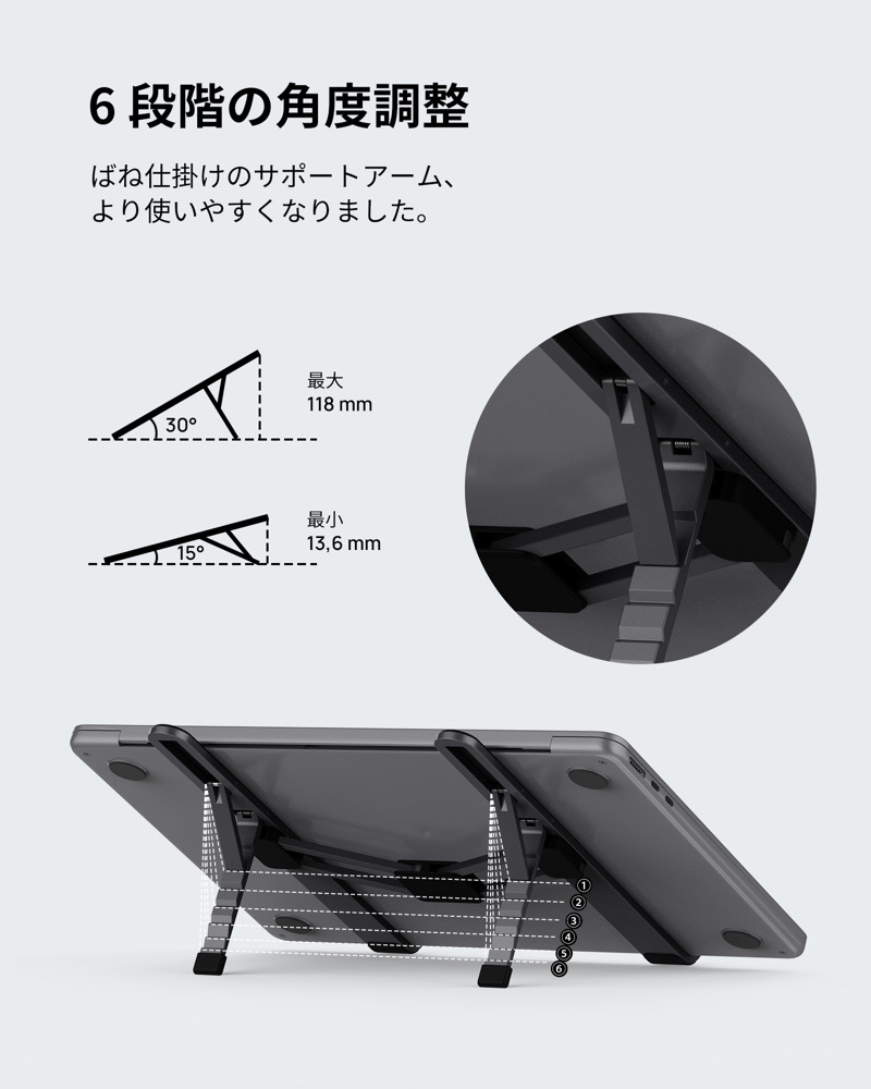 極軽量 SODI ノートパソコンスタンド PCスタンド タブレットスタンド