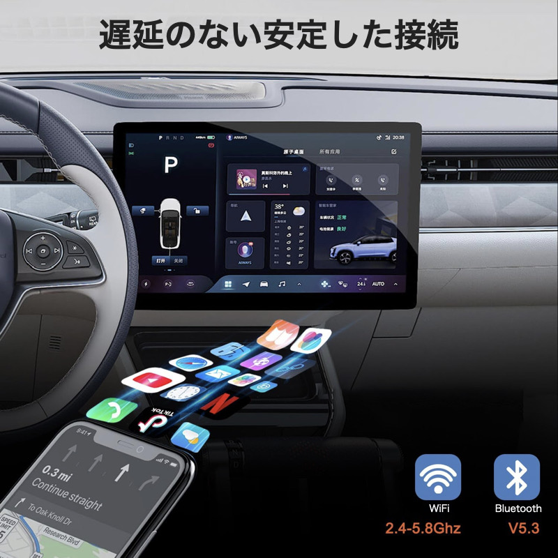 CarPlay AI BOX ワイヤレス CarPlayアダプター YouTube/NETFLIX CarPlay AI BOX ワイヤレス CarPlayアダプター YouTube/NETFLIX