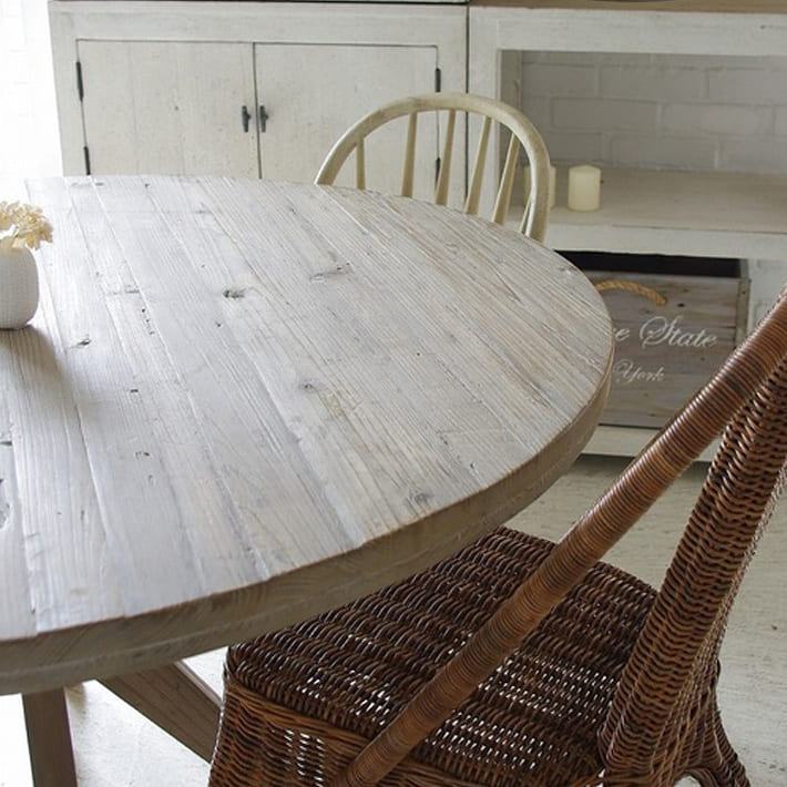 ダイニングテーブル ラスティック 天然木パイン古材仕様 シャビー