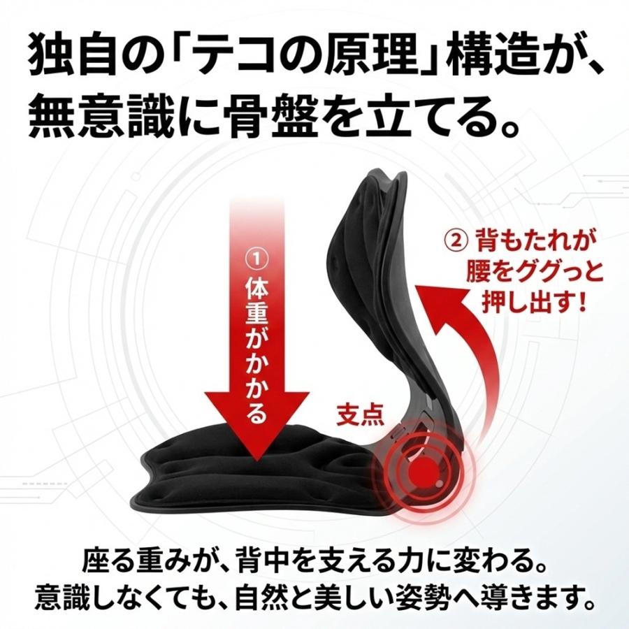 姿勢矯正 椅子 クッション 骨盤矯正 腰痛 対策 サポートチェア