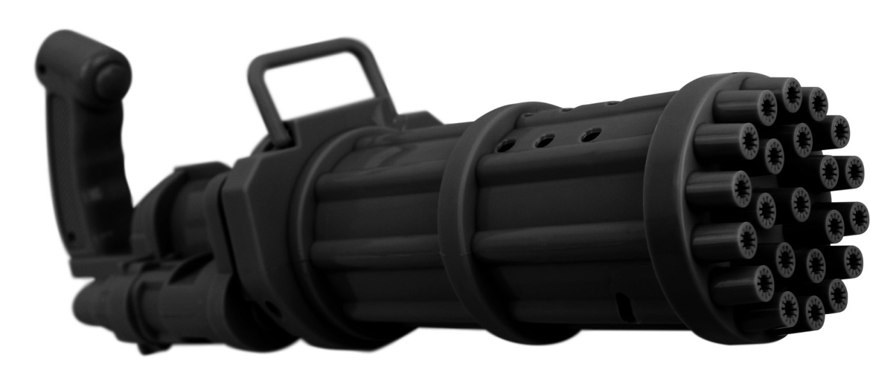 バブルマシン 炸裂電動 バブルガトリング ヘビー 360mm ブラック