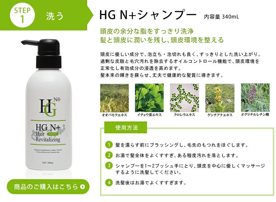 薬用ＨＧＮ＋シリーズ４点セット(医薬部外品) シャンプー