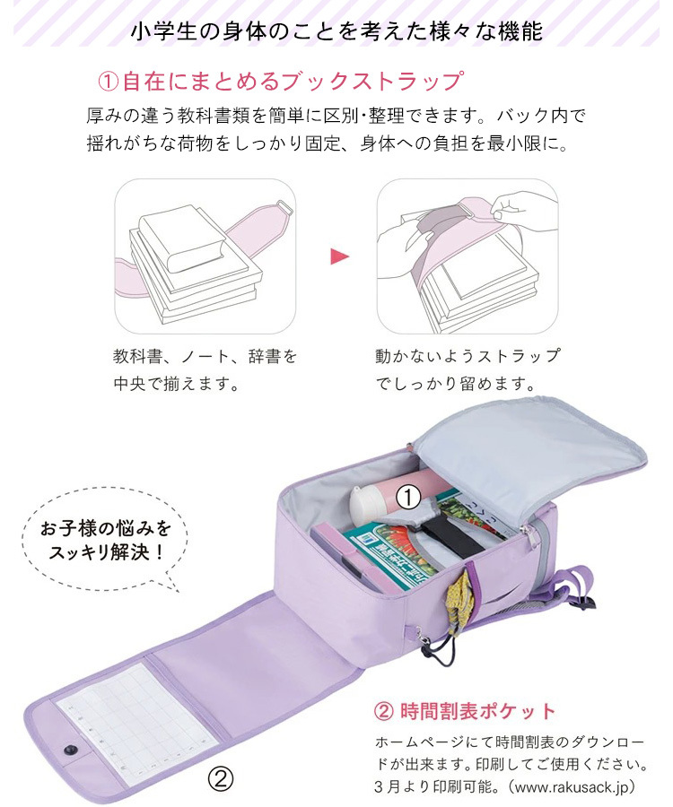 小学生の身体のことを考えた様々な機能